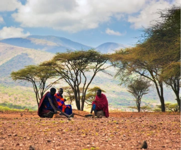 Maasai community members
